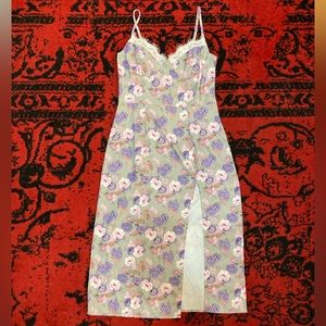 Corset Crepe Midi Sundress